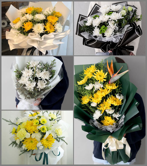 内蒙古呼伦贝尔根河市敖鲁古雅鄂温克族乡白事花束代送